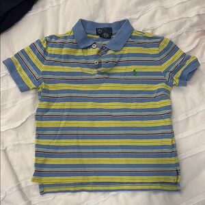 Polo by Ralph Lauren Kids Striped Blue and Yellow Shirt